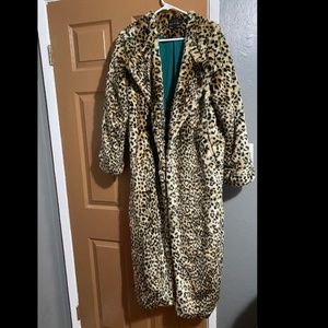 ASOS  Maxi length faux fur coat, brand new never worn